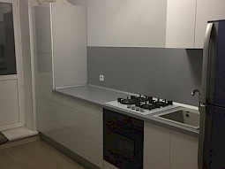 Кухня с пластиковым МДФ фасадом на заказ